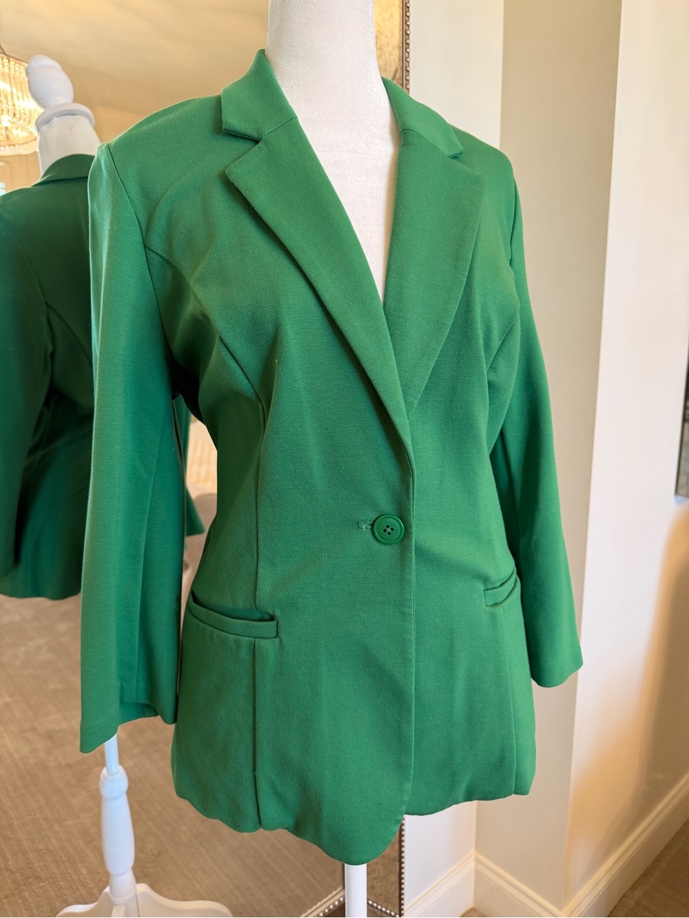 41 Hawthorn Emerald Green Single-Button Blazer